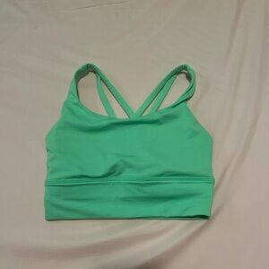 Green Women's Sports Bra